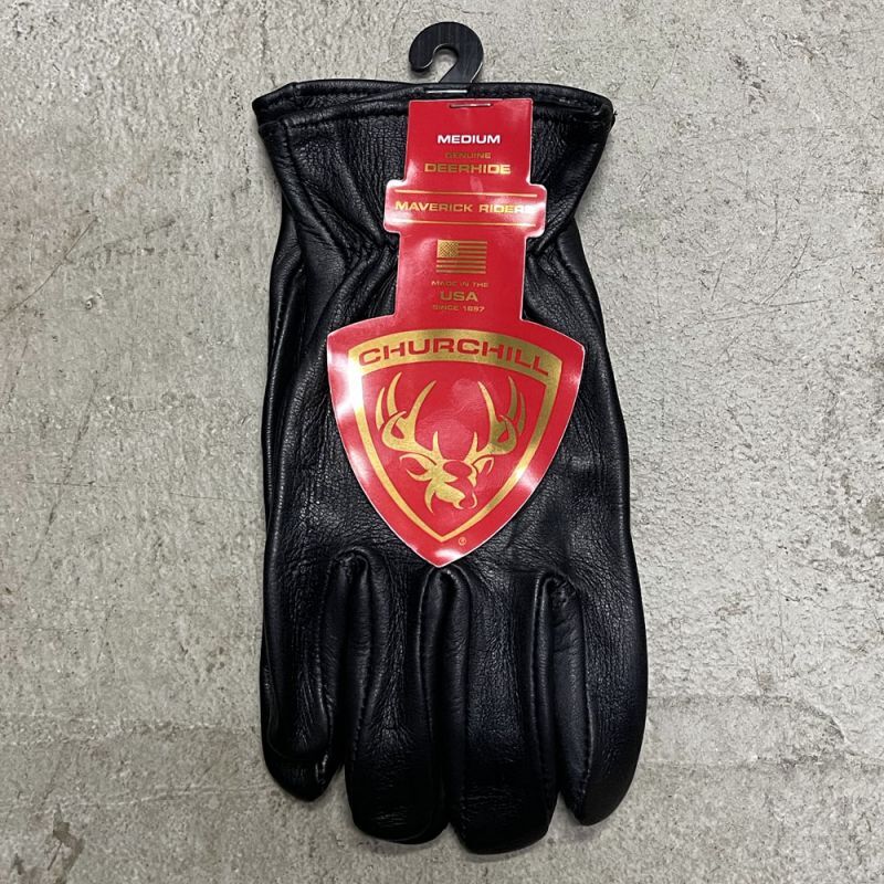 CHURCHILL GLOVE（チャーチルグローブ）DEERHIDE GLOVE / BLACK(ディア