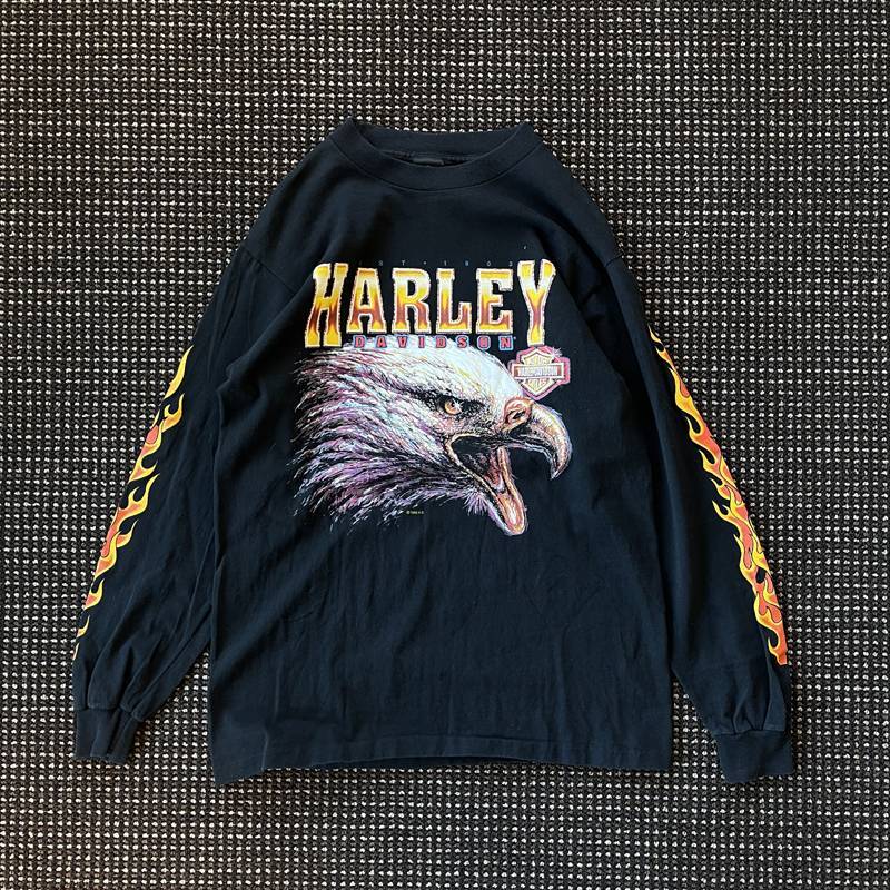14,400円90s  HarleyDavidson  ハーレーダビットソン　ロンT Tシャツ